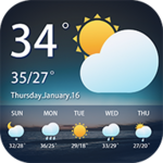 local weather forecast android application logo